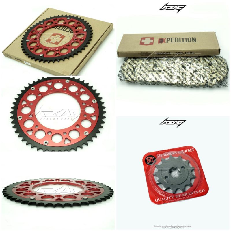GEAR SET GIR SET EXPEDITION 520 HONDA CRF 150