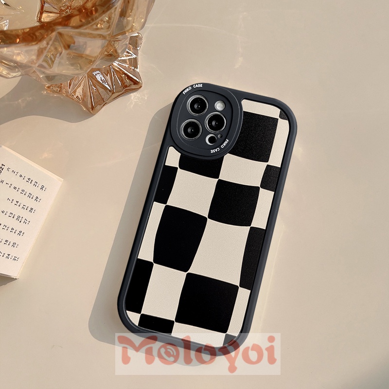 Soft Case Motif Papan Catur Untuk OPPO A96 A16 A54 A55 A16K A15s A3S A12 A95 A7 A1K A76 A9 2020 A31 A52 A74 A53 A33 A5 A15s A3S A12 A95 A76 A9 2020 4z 4362 4e 4z