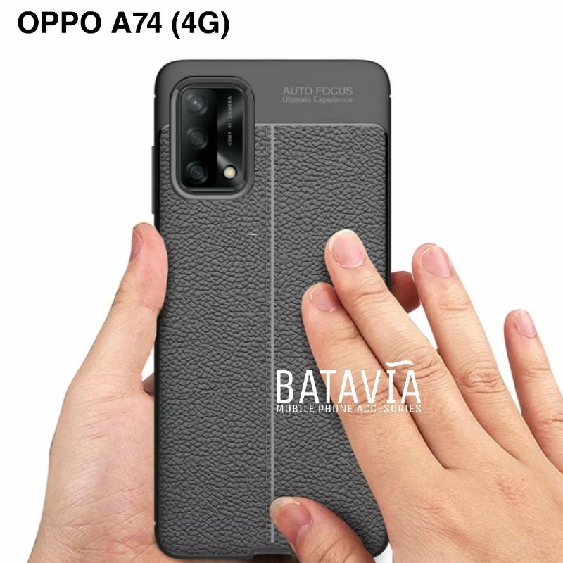 Soft Case Oppo A74 4G Case Auto Focus Leather Case