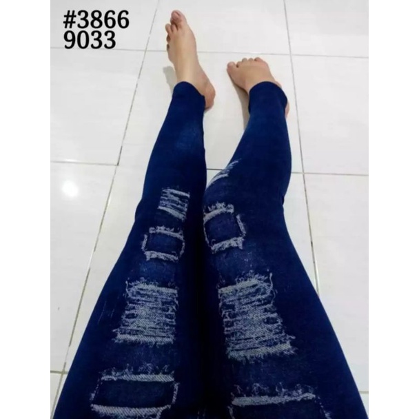 Legging wanita Legging import Legging sobek New Jeans Legging fashion