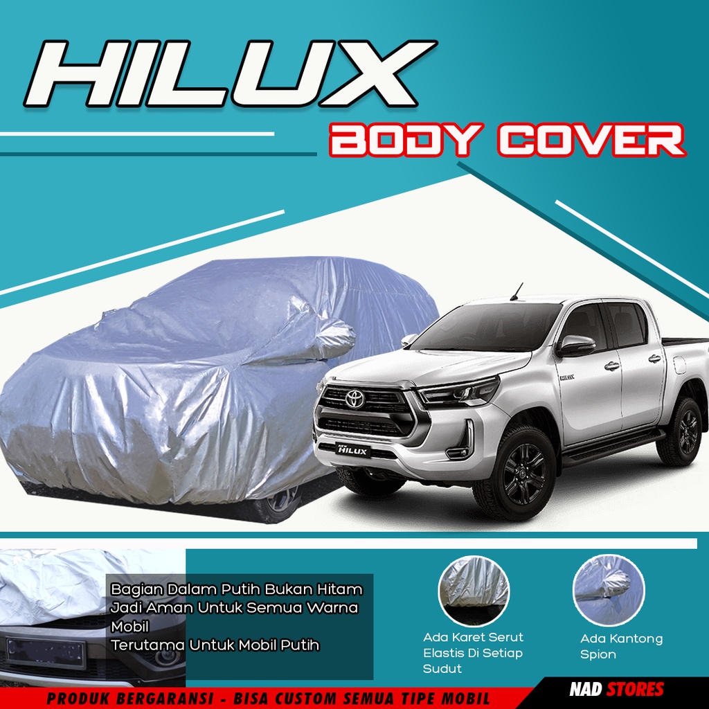 Body Cover Mobil Hilux Sarung Mobil Hilux Ford Triton Double Cabin