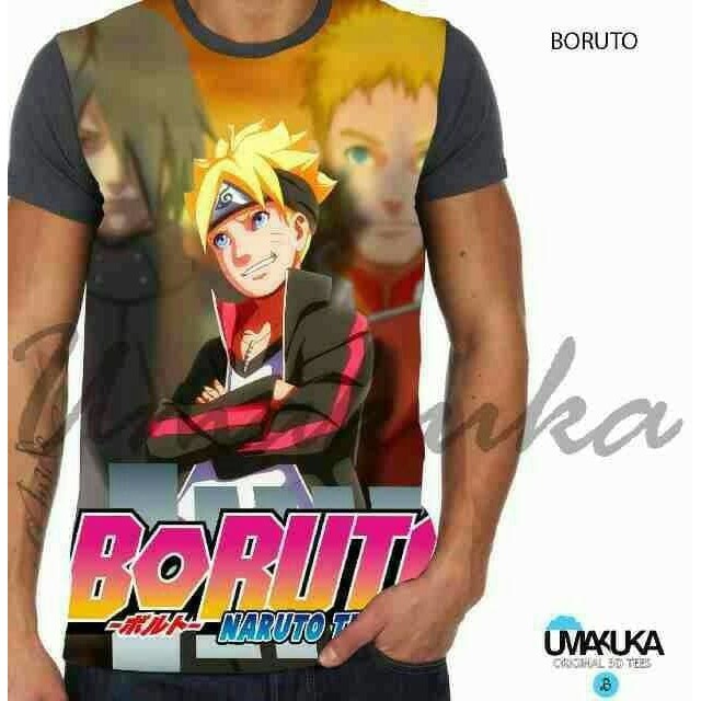 Promo KAOS 3D FULLPRINT UMAKUKA BORUTO NARUTO Berkualitas