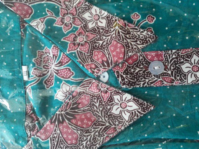 Sarimbit Couple Batik Keluarga/family Gamis Muslim Kd Melati Toska