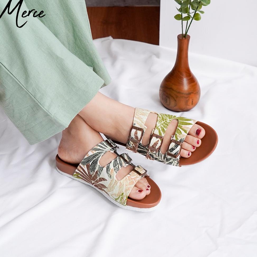 ⚡️TERBARU⚡️ Merce Sandal Birken Wanita LISBON Slip Sendal ??