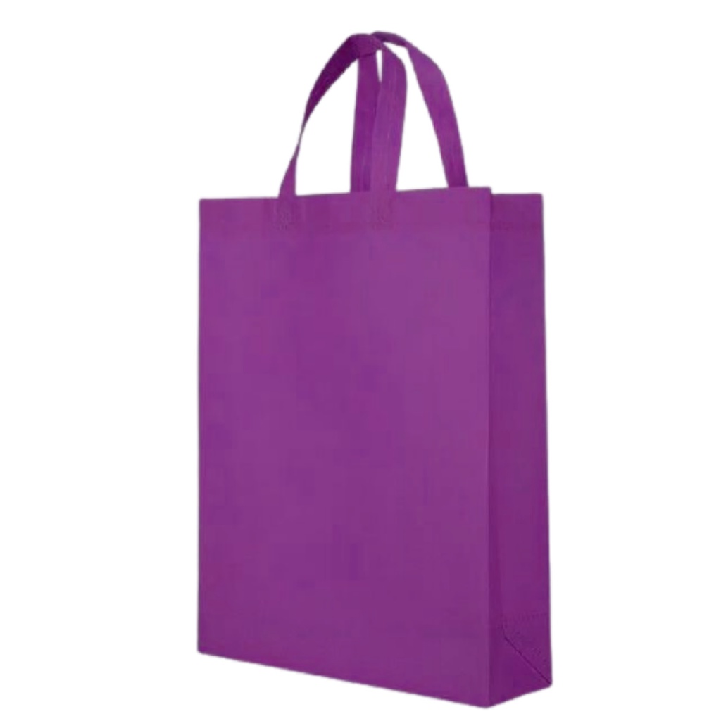 Tas Spunbond Tali 30x40x10 Handle Box / Kotak Goodie Bag Untuk Kantong Belanja Lipat, Sembako, Souveir Ulang tahun / Pernikahan / Hajatan / Pernikahan / Tasyakuran / Syukuran Polos Besar 30x40 Mudah di Kustom Sablon Murah-UNGU