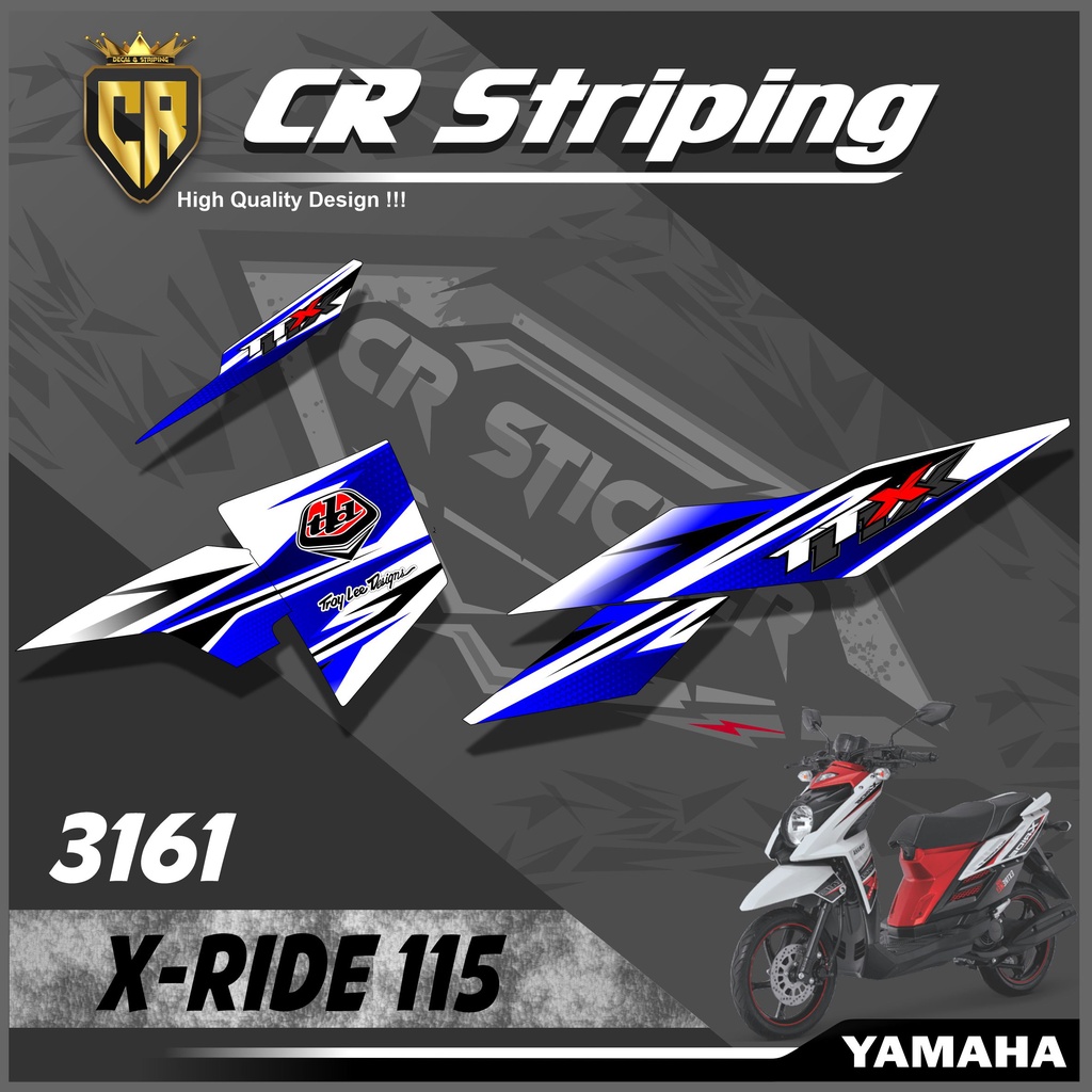 Sticker Striping Lis X-Ride 115 Variasi Semi Full - Sticker Striping X Ride |CODE A3161