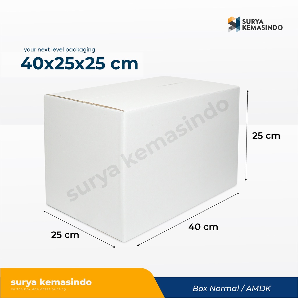 

Box 40x25x25 cm (GANESA 1)Karton/kardus/paking/Oleh-oleh/Box Normal/hampers/Polos