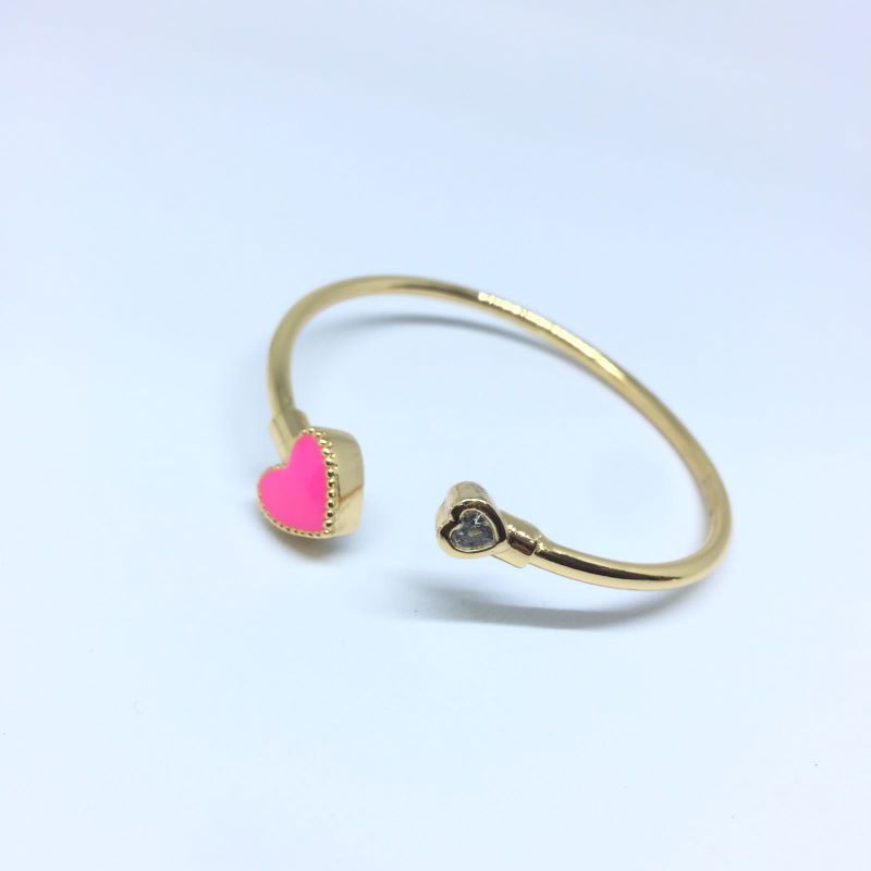 Gelang necklace Anak love pink Xufing Anti Karat Bisa diatur Cantik Elegan