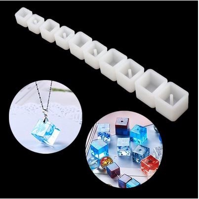 Beads Silicone Molds - Cetakan Beads Bentuk Silinder dan Kubus (4pcs)