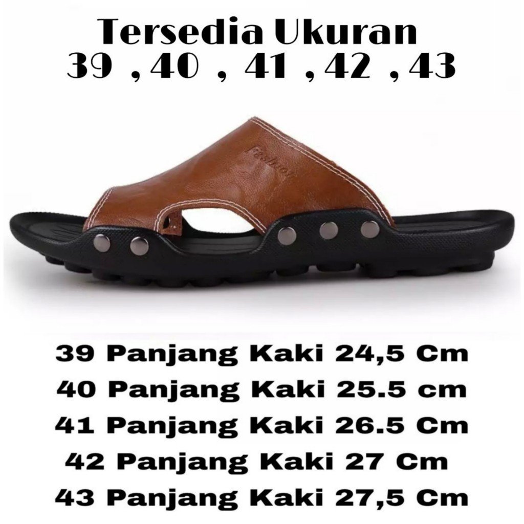 LUTTON - Sandal slide pria terbaru - SANDAL SLOP FASHION-4