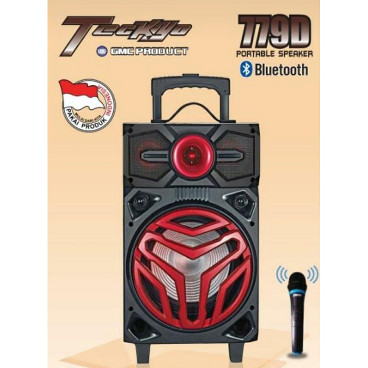 Speaker Portable GMC Teckyo 779D Bluetooth