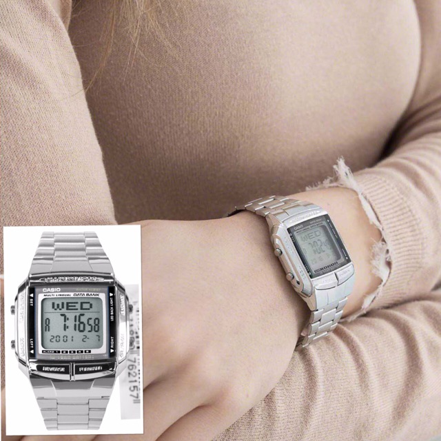 Jam Tangan Casio DB-360-1A DB360 Original Digital Silver