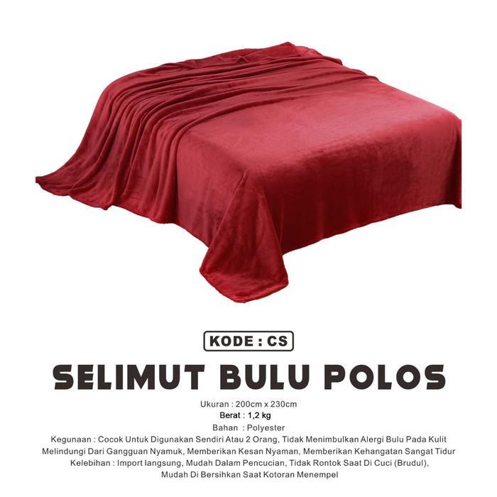Selimut Polos Tebal Uk 200X230 || Selimut Bulu Promo || Selimut Dewasa