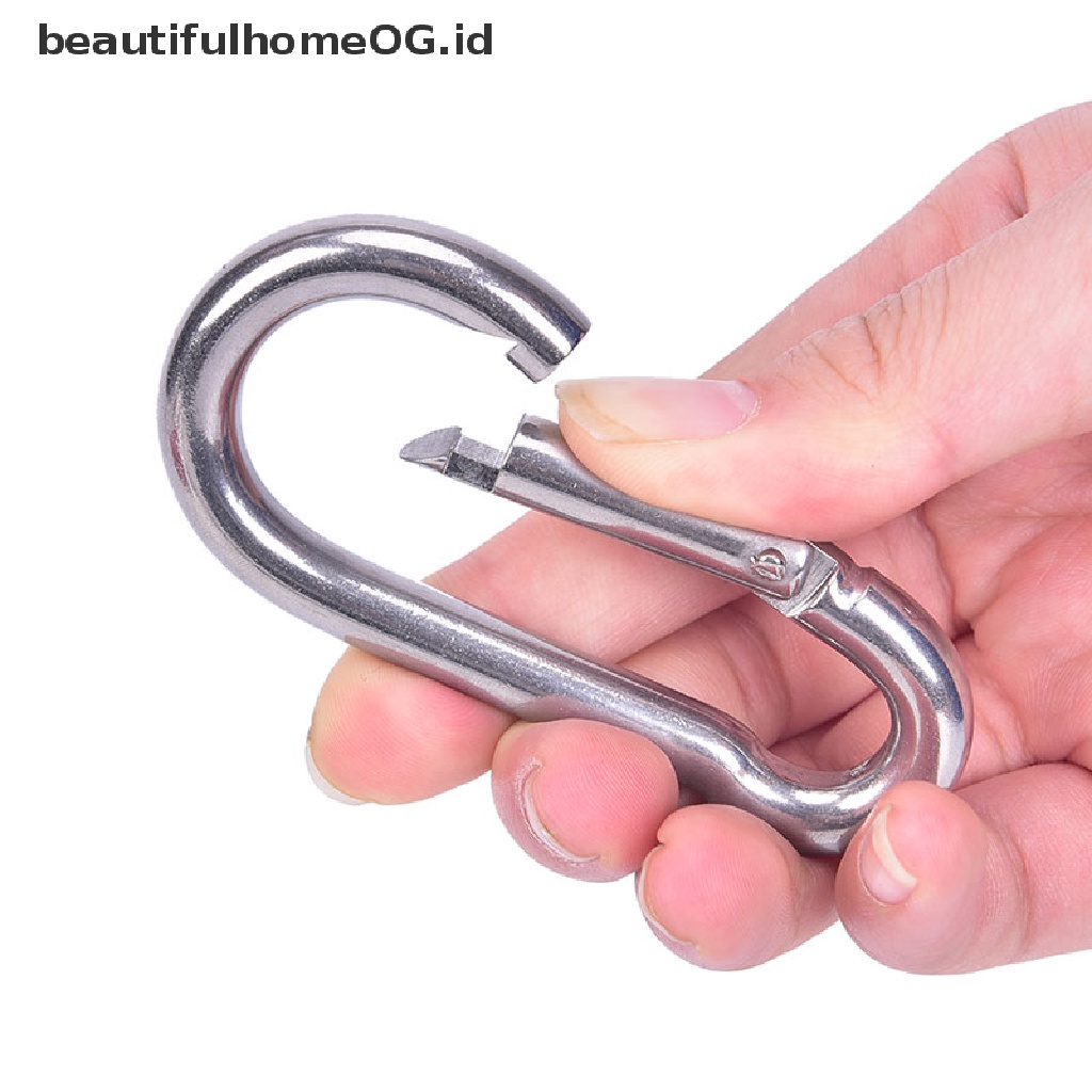 Gantungan Kunci Carabiner Bahan Stainless Steel 304