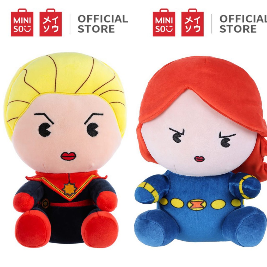 Boneka blackwidow captain Marvel ori miniso black Widow superhero