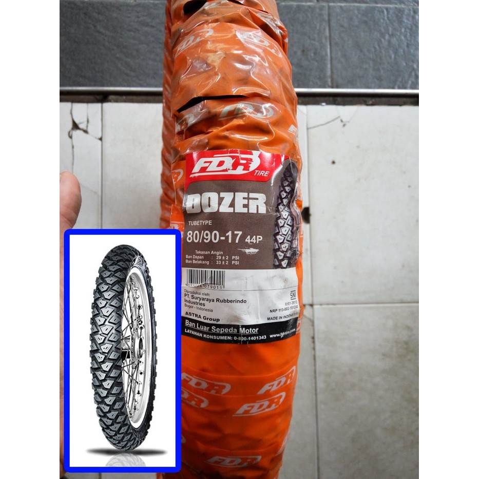 Ban Luar FDR 80/90-17 Dozer Ring 17 (Non Tubeless) Original