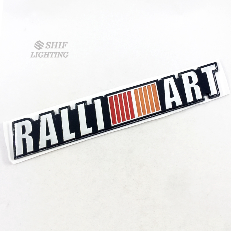 1pc Stiker Emblem Logo RALLIART Kualitas Tinggi Untuk Bagasi Belakang Mobil MITSUBISHI