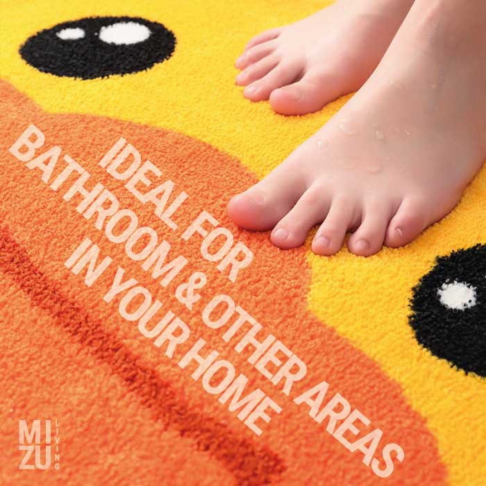 KAWAII DOBUTSU Animal Indoor House Mat Keset Bulu Rumah Kamar Mandi Serbaguna Anti-Slip Serap Air