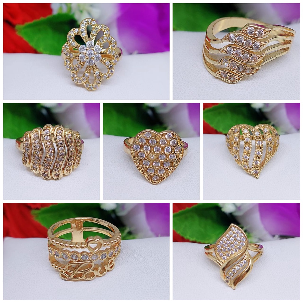 Cincin Permata Xuping Lapis Emas 18A-24A