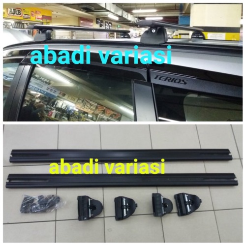 Unik Cross bar jepit roof rail khusus All New Rush dan Terios 2018 Murah