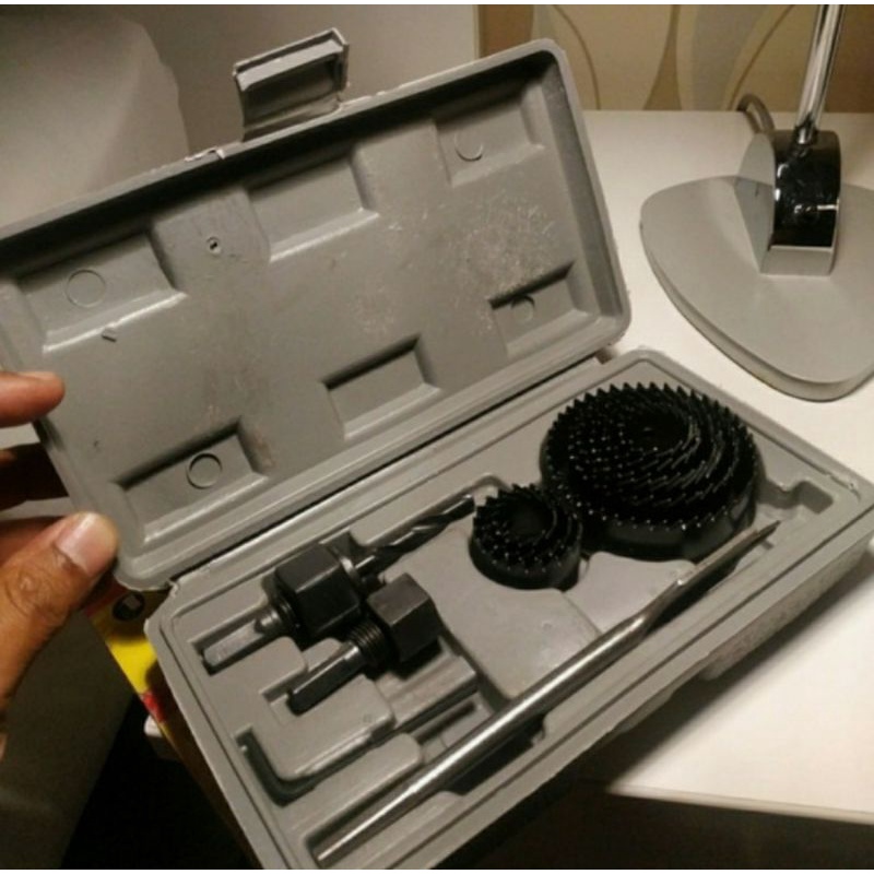 Hole Saw Kit 13 Pcs - Mata Bor Pelubang Set 13 pcs - Hole Saw Hidroponik