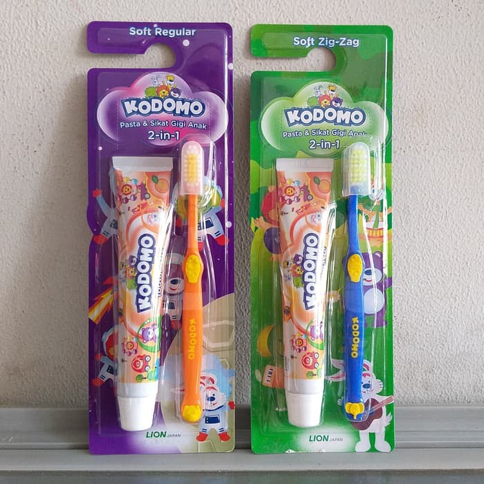Paket Odol Pasta Gigi Dan Sikat Gigi Anak Anak KODOMO 45Gram