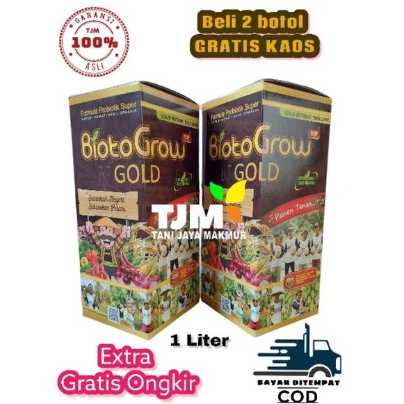 Biotogrow gold 1 liter/pupuk organik cair/biotogrow 1liter/biotogrow gold/biotogrow gold top/pupuk o