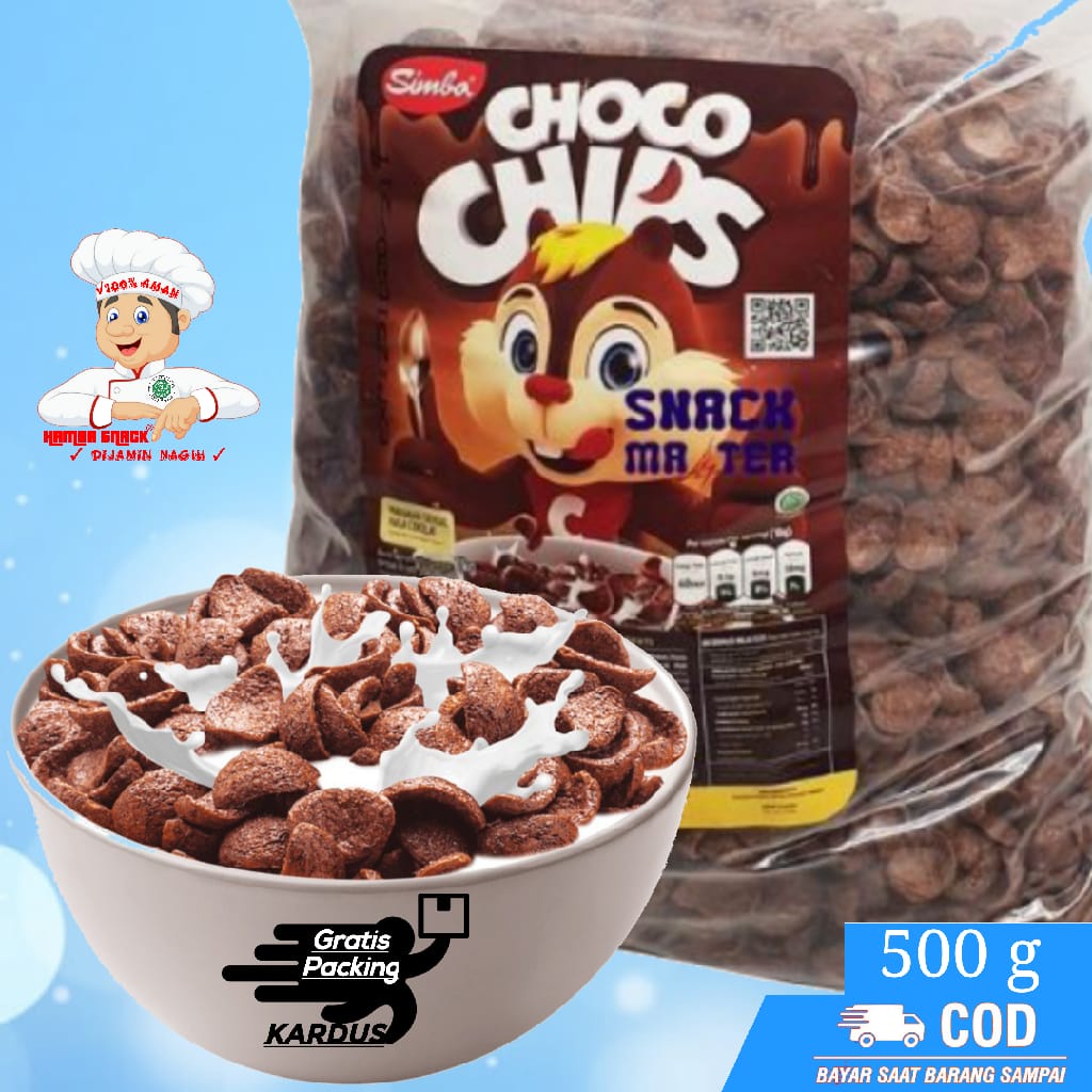 

Koko Krunch 500g COKLAT / CHOCO CHIPS SIMBA makanan ringan jajanan murah cemilan sehat snack kiloan