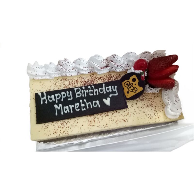 

BIRTHDAY CAKE BAKED BROWNIE 20x10 / KUE BOLU ULANG TAHUN CHEESE CAKE / CIZZ CHEESECAKE & FRIENDS OLEH OLEH BANDUNG