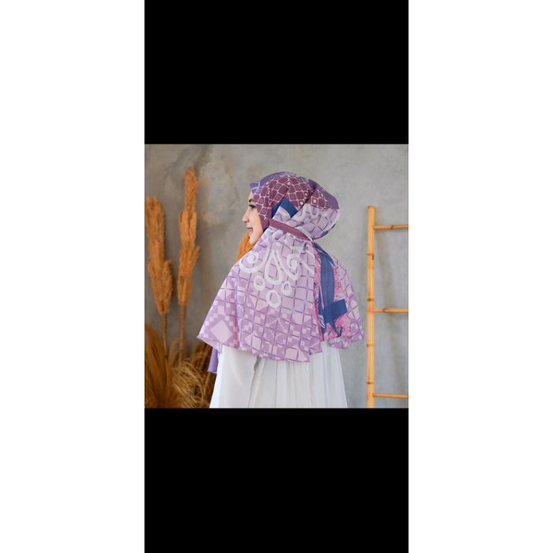 hijab syari khimar instan motif