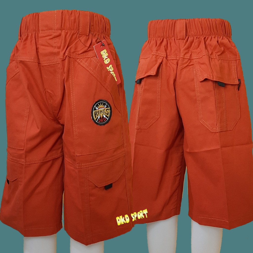 DKD SPORT CELANA PENDEK ANAK LAKI CARGO ORANGE