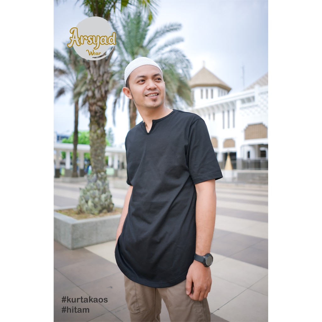 BAJU KURTA KAOS PRIA / BAJU KURTA DEWASA