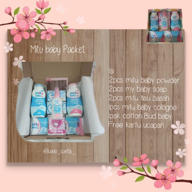 Hampers baby kado bayi murah kado lahiran bayi box (UPLODE ULANG)-Mitu
