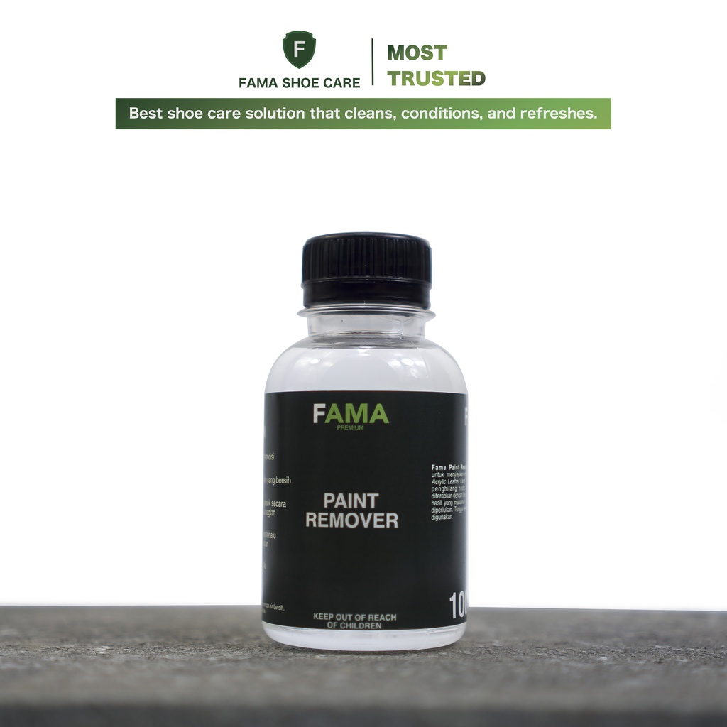 Fama Shoe Care - Paint Remover 100Ml - Penghilang Cat Sepatu - Penghapus Cat Sepatu - Fama Shoe Cleaner - Shoes cleaner