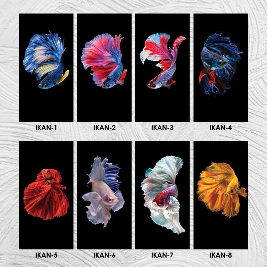 PAJANGAN HIASAN DINDING IKAN CUPANG