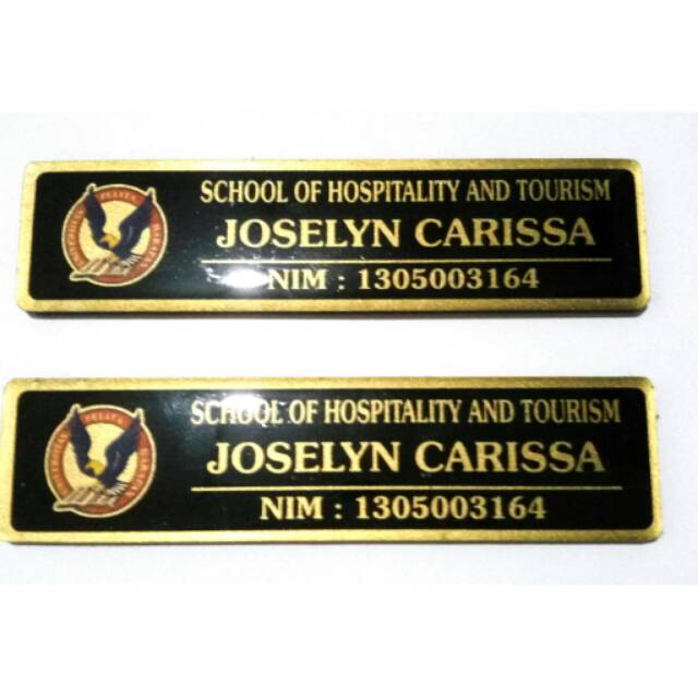 

Nametag Gold/Silver