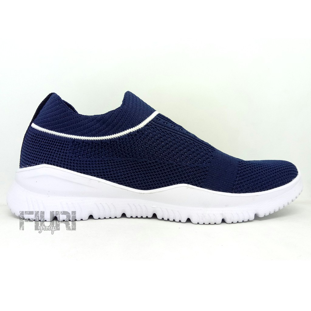 FIURI - Ardiles Original - Neox Grab 39-44 Navy - Sepatu Sneakers Pria - Sepatu Olahraga Pria - Sepatu Knit Rajut Pria - Sepatu Jogging Pria - Sepatu Sport - Sepatu Slip On Pria - Sepatu Cowok