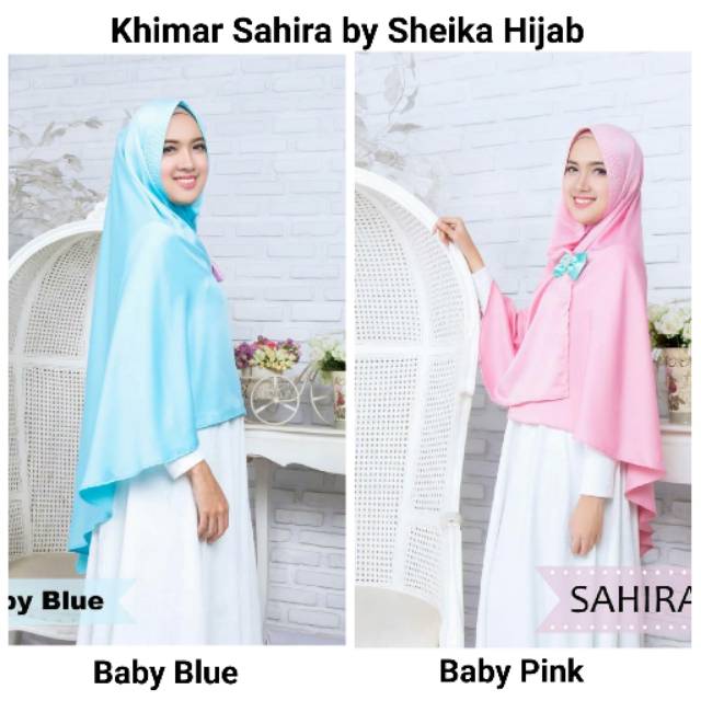 Khimar Sahira Jilbab Instan Belah tengah Syari Penguin by Sheika Hijab
