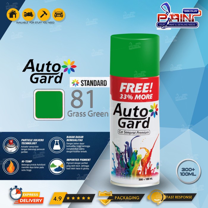 AUTOGARD GRASS GREEN HIJAU RUMPUT 81 - Cat Semprot Premium Motor Rumah