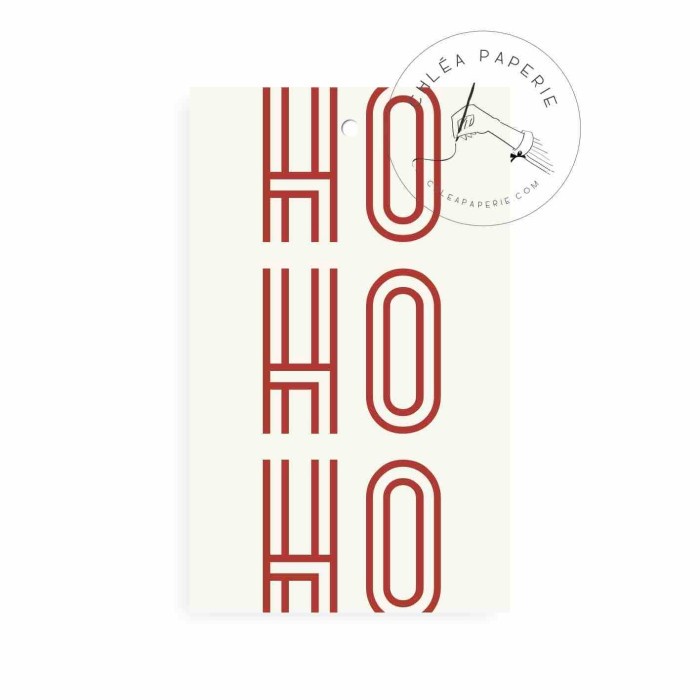 

✨ BISA COD ✨ Gift Tag / Ho Ho Ho Red