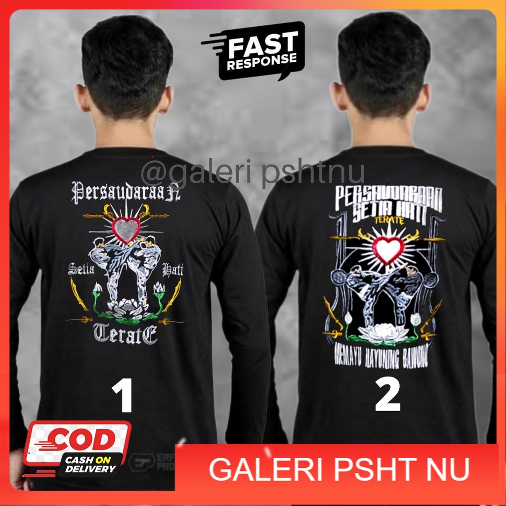 KAOS PSHT LENGAN PANJANG - KAOS PSHT LENGAN PANJANG BORDIR - KAOS PSHT LENGAN PANJANG DISTRO - KAOS 