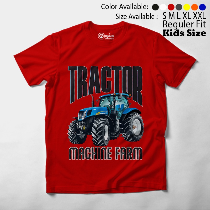 Baju Anak / Kaos Atasan Anak Laki-Laki / Kids T Shirt Tractor Machine Farm