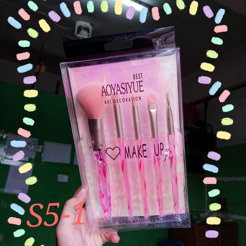 PROMO!!PAKET MAKE UP BRUSH AOYASIUE 5 in 1/KUAS MEWAH