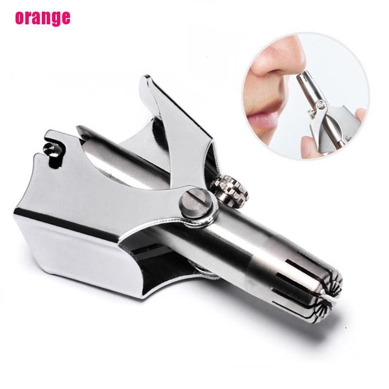 Happy Alat Cukur Bulu Hidung / Telinga Manual Bahan Stainless Steel Dapat Dicuci Untuk Pria