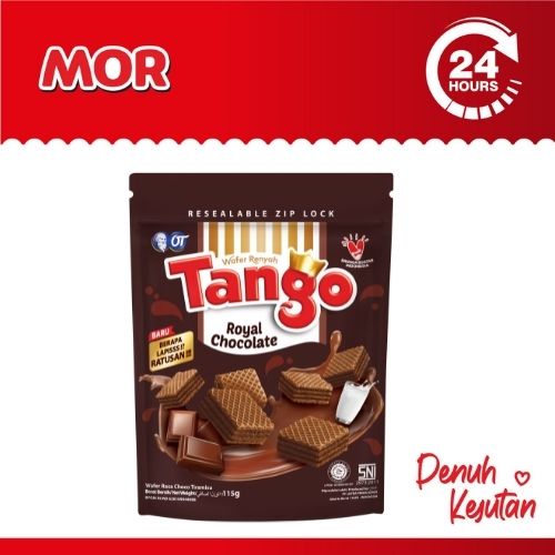 

TANGO Wafer Chocolate Mini Wafer Renyah Cokelat Pouch Zip Lock 100 gr