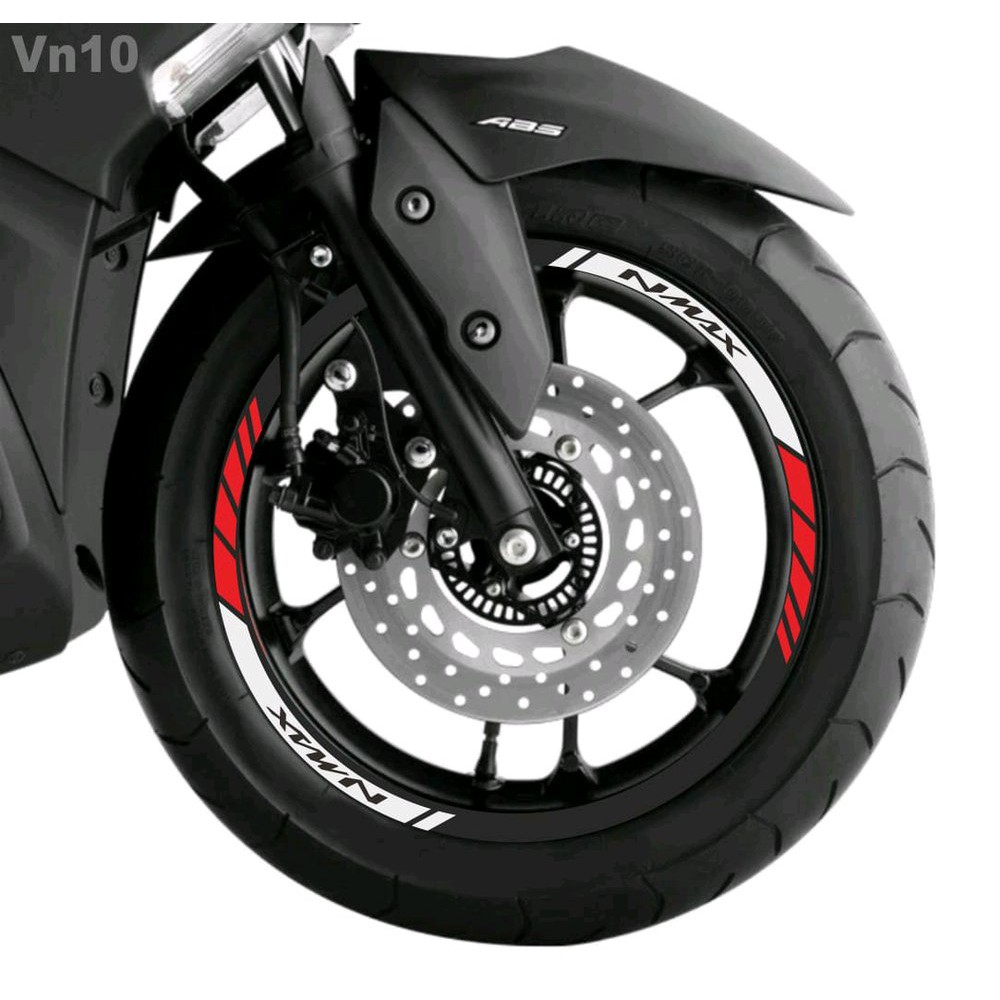 STICKER VELG NMAX merah putih