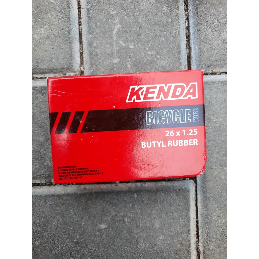 TERMURAH!!! Ban Dalam Sepeda 26 x 1.25 / KENDA Pentil Standar / Realpict