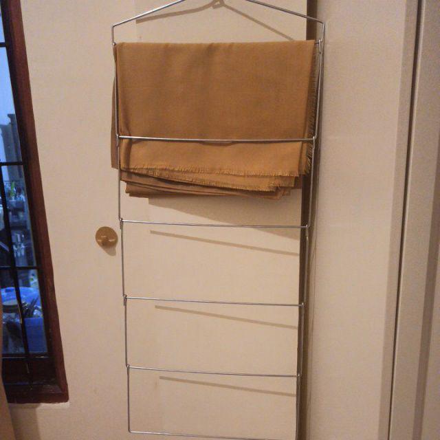 Hanger Gantungan Pakaian / Jilbab Lipat 40 Cm 6 Tingkat 6 In1 Gantungan Multifungsi Hanger Handuk