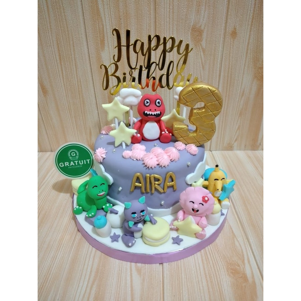 

dino debari cake ulang tahun 15cm