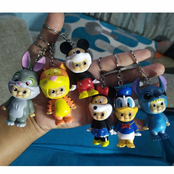 Gantungan kunci/tas figure Disney mickey minnie donald duck poo